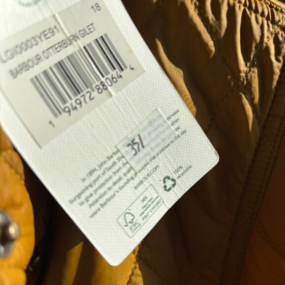 Barbour Otterburn Gilet  UK 18. US 14 NWT Rust Color - Picture 3 of 4